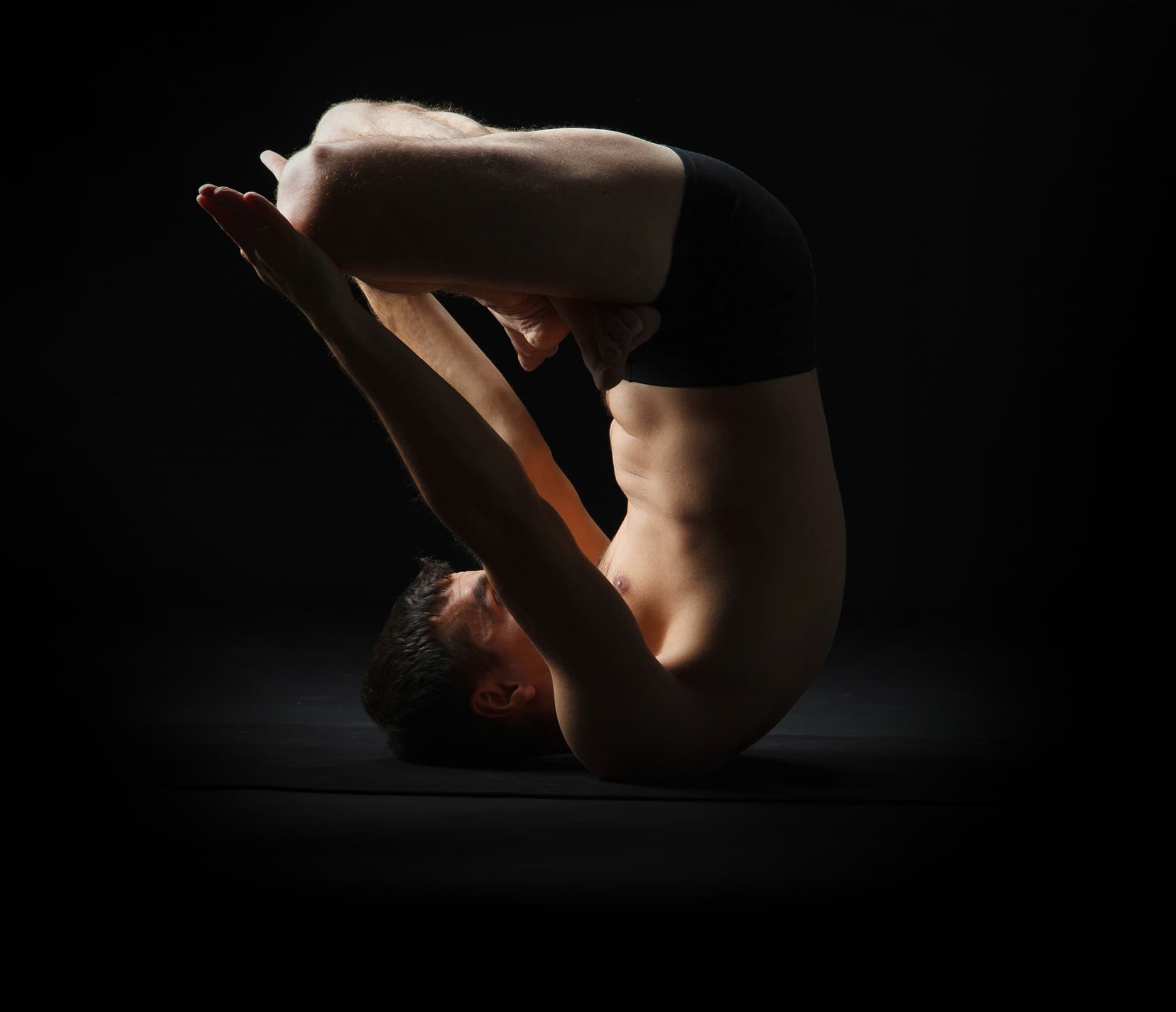 man-upsidedown